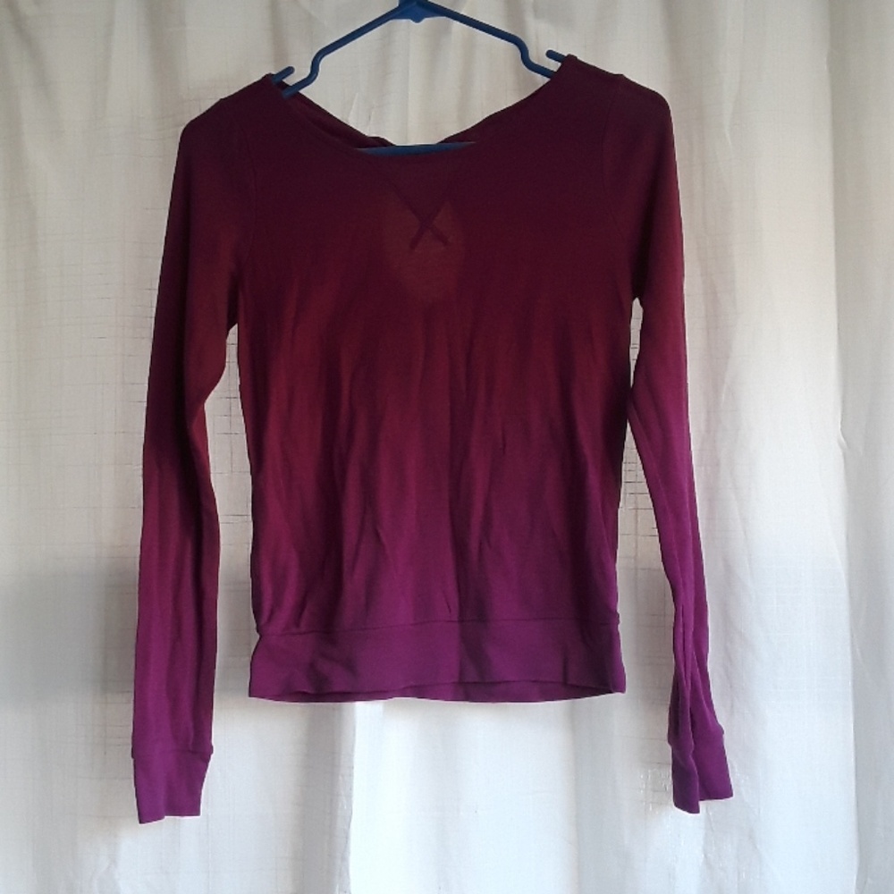 Long-Sleeved Magenta Shirt